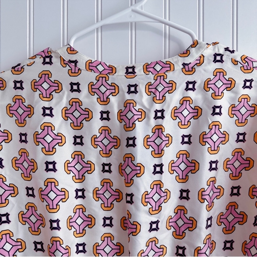Maje 100% Silk Romea Geometric Printed Mini Dress NWT - Picture 10 of 15